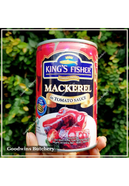 King's Fisher Bali MAKEREL SAUS TOMAT mackerel in tomato sauce HALAL 425g